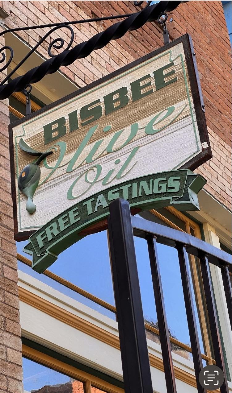 Bisbee Olive Oil Sign